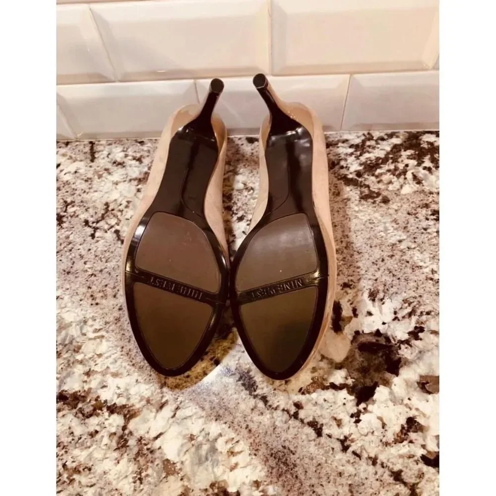 Nine-west Women's Tan Suede Heels, Pumps - Picture 5 of 8